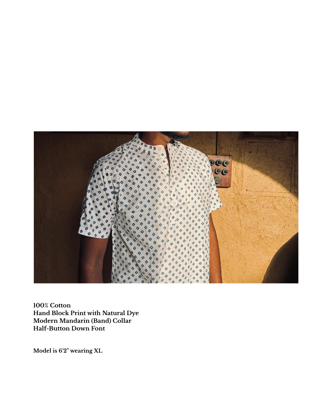 Heer | Hand Block Printed Men’s Jodhpuri Kurta