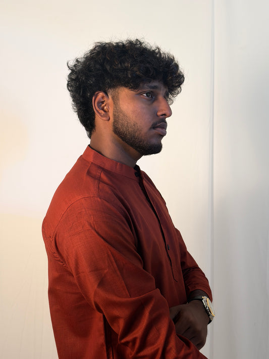 Terra | Rustic Orange Men’s Kurta