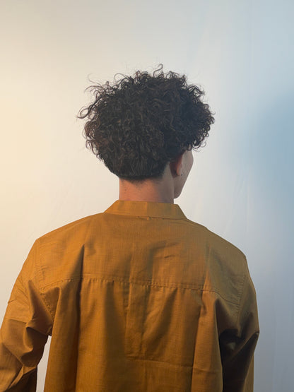 Zafran | Golden Yellow Grey Men’s Kurta