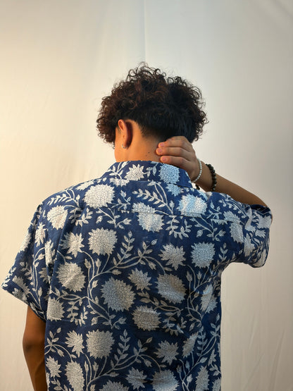 Indigo | Block Printed Men’s Jodhpuri Kurta