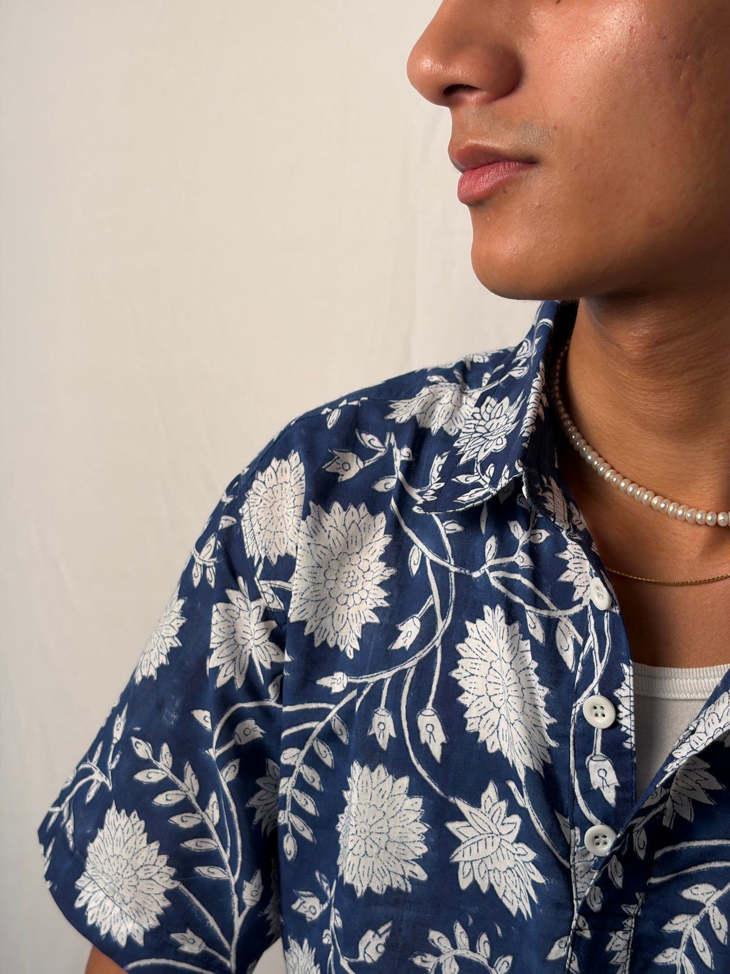 Indigo | Block Printed Men’s Jodhpuri Kurta