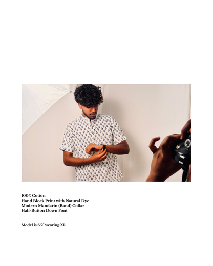 Naina | Hand Block Printed Men’s Jodhpuri Kurta