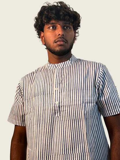 Stripes | Hand Block Printed Men’s Jodhpuri Kurta