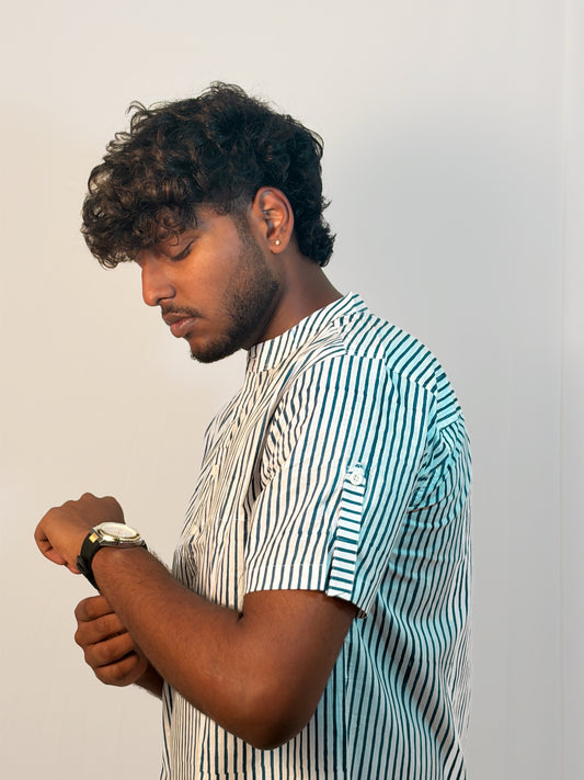 Stripes | Hand Block Printed Men’s Jodhpuri Kurta