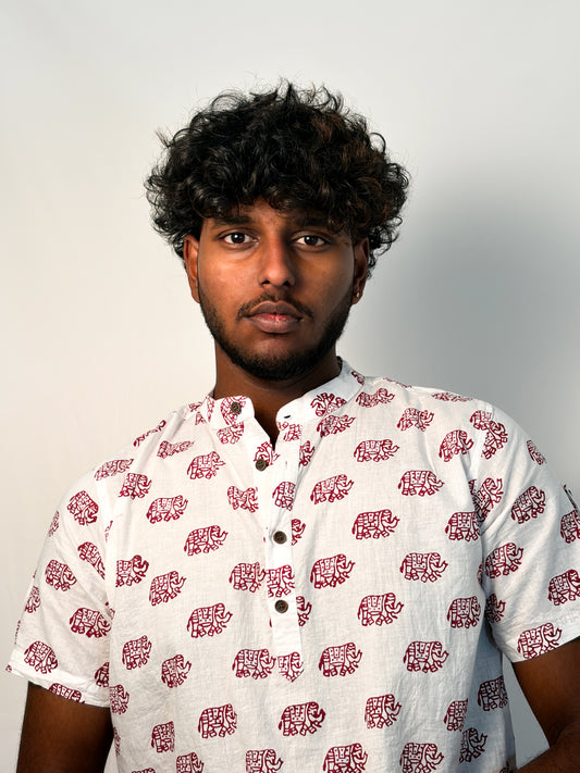 Elephanta | Hand Block Printed Men’s Jodhpuri Kurta