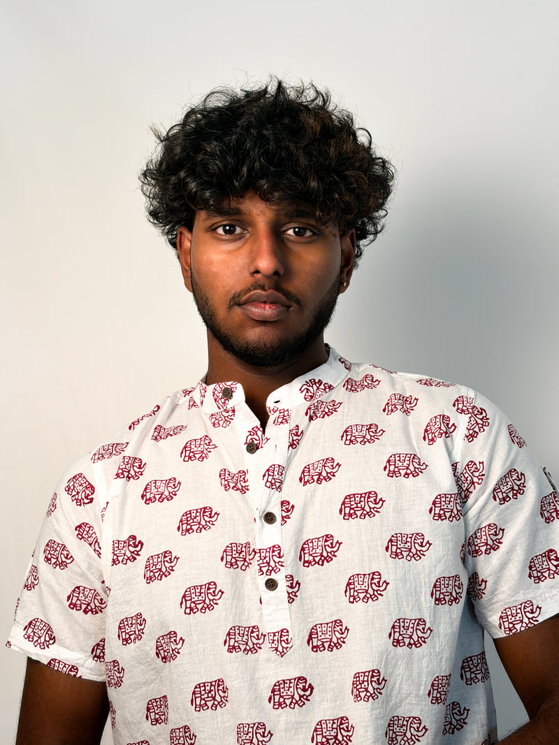Elephanta | Hand Block Printed Men’s Jodhpuri Kurta