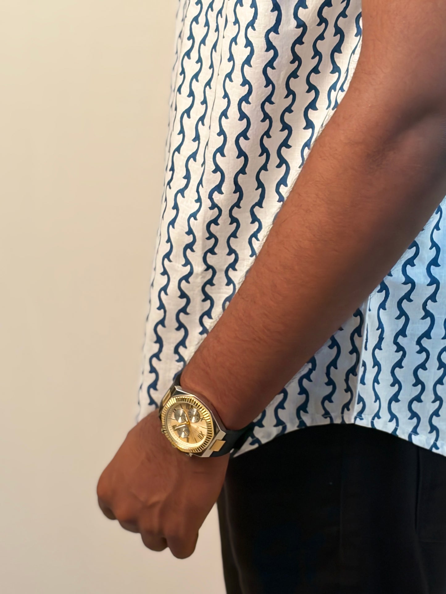 VID | Hand Block Printed Men’s Jodhpuri Kurta