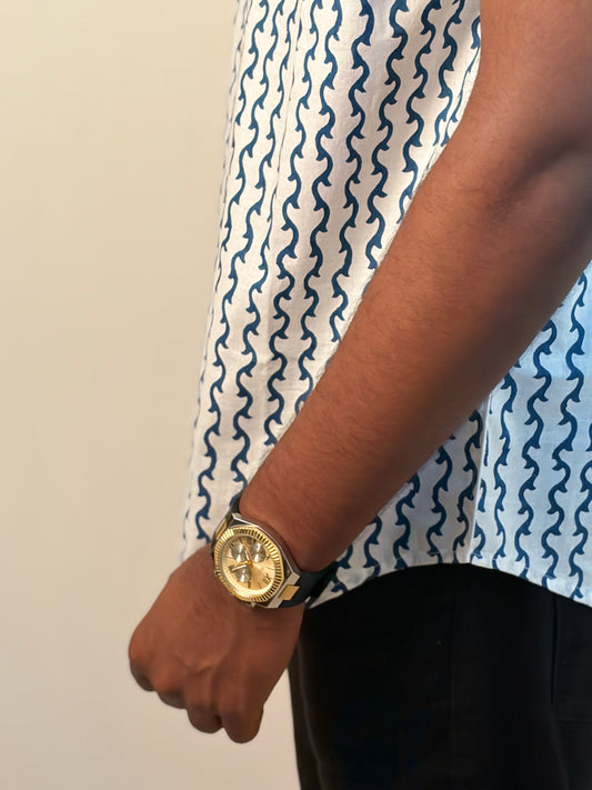 VID | Hand Block Printed Men’s Jodhpuri Kurta